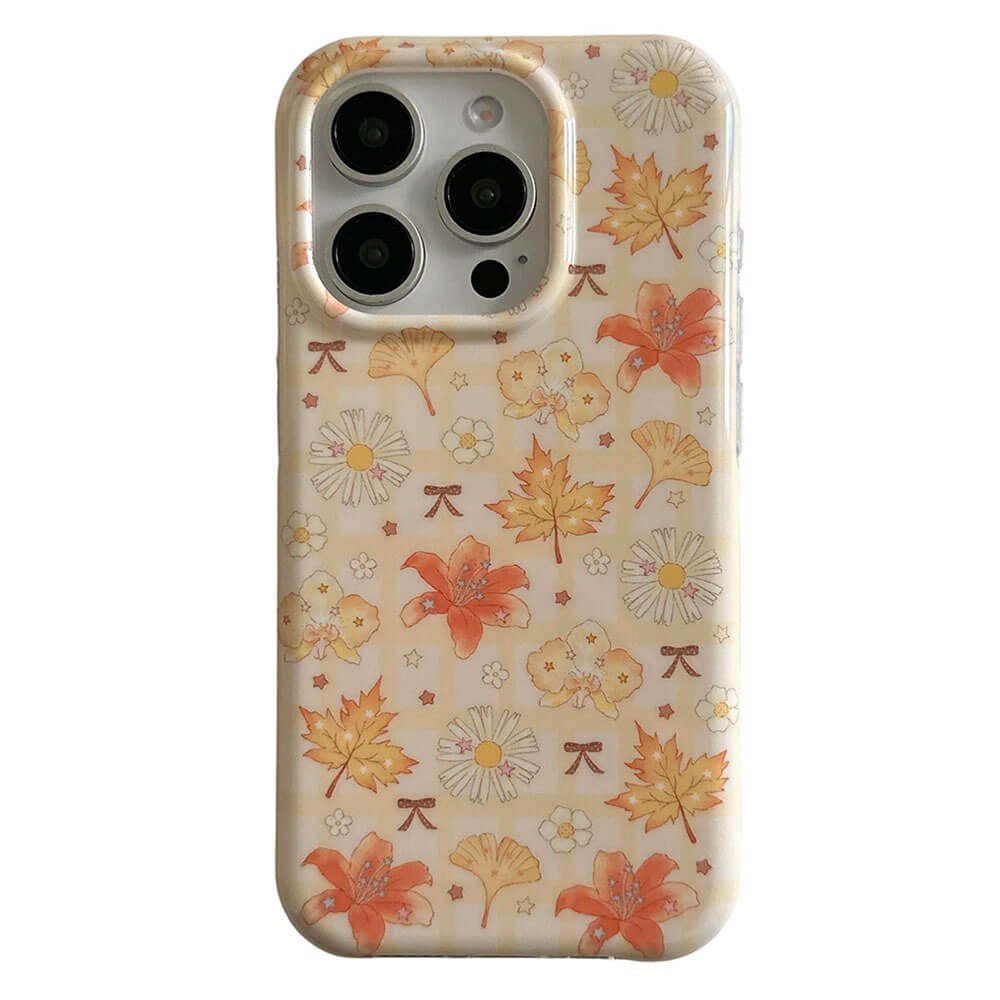VILZSTUDIOS Stylish iPhone case with autumn leaves design