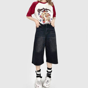VILZSTUDIOS Stylish denim baggy shorts for women