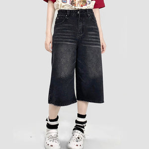 VILZSTUDIOS Stylish denim baggy shorts for women