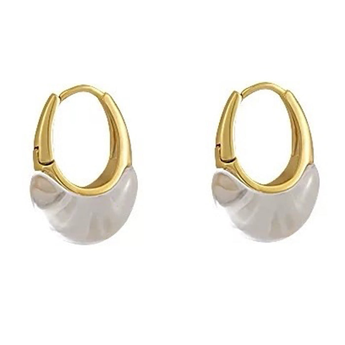 VILZSTUDIOS Stylish clear hoop earrings in a modern design