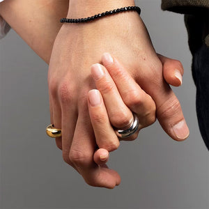 VILZSTUDIOS Stylish couple rings for modern fashion