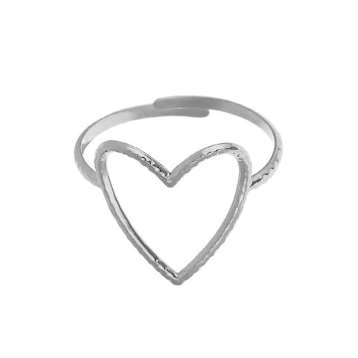 VILZSTUDIOS Adjustable heart ring accessory