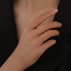 VILZSTUDIOS Adjustable heart ring accessory