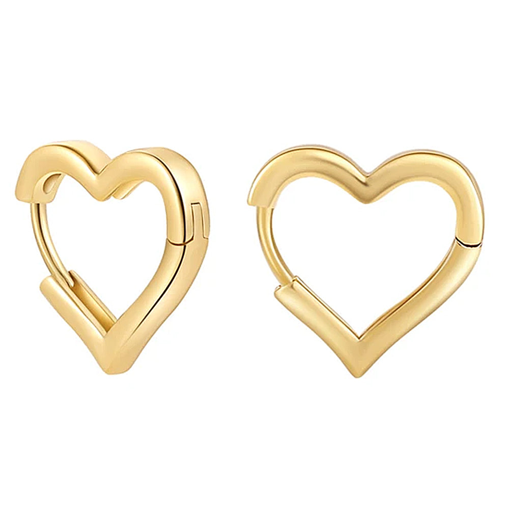 VILZSTUDIOS Stylish heart-shaped earrings made of zinc alloy