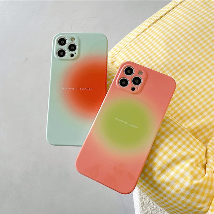 VILZSTUDIOS Stylish orange green iPhone case