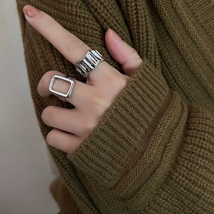 VILZSTUDIOS Adjustable minimalist ring set