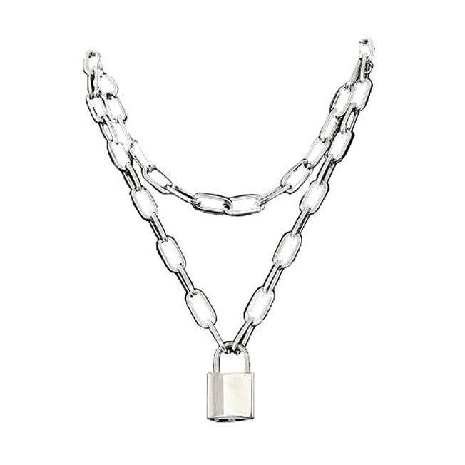 VILZSTUDIOS Sleek Sass Lock Chain Necklace from VILZSTUDIOS
