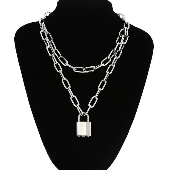 VILZSTUDIOS Sleek Sass Lock Chain Necklace from VILZSTUDIOS