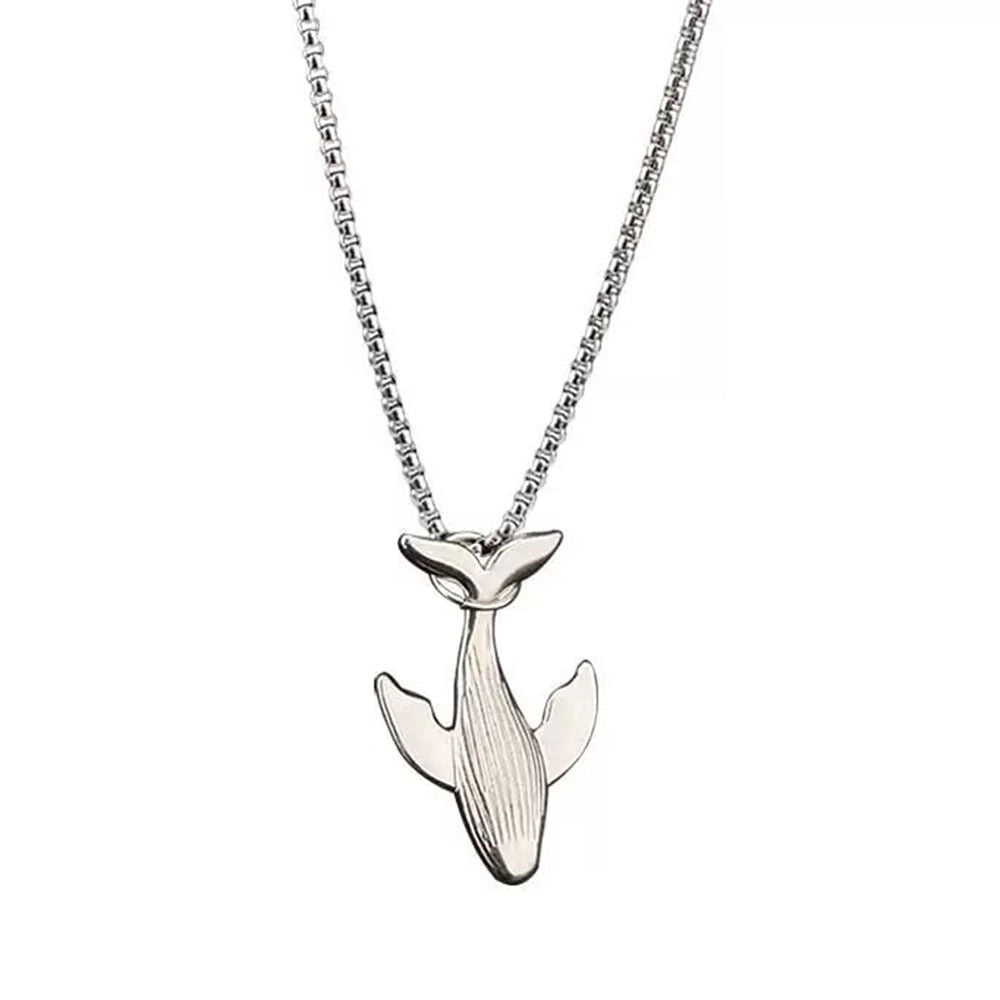 VILZSTUDIOS Stylish chain necklace with whale pendant