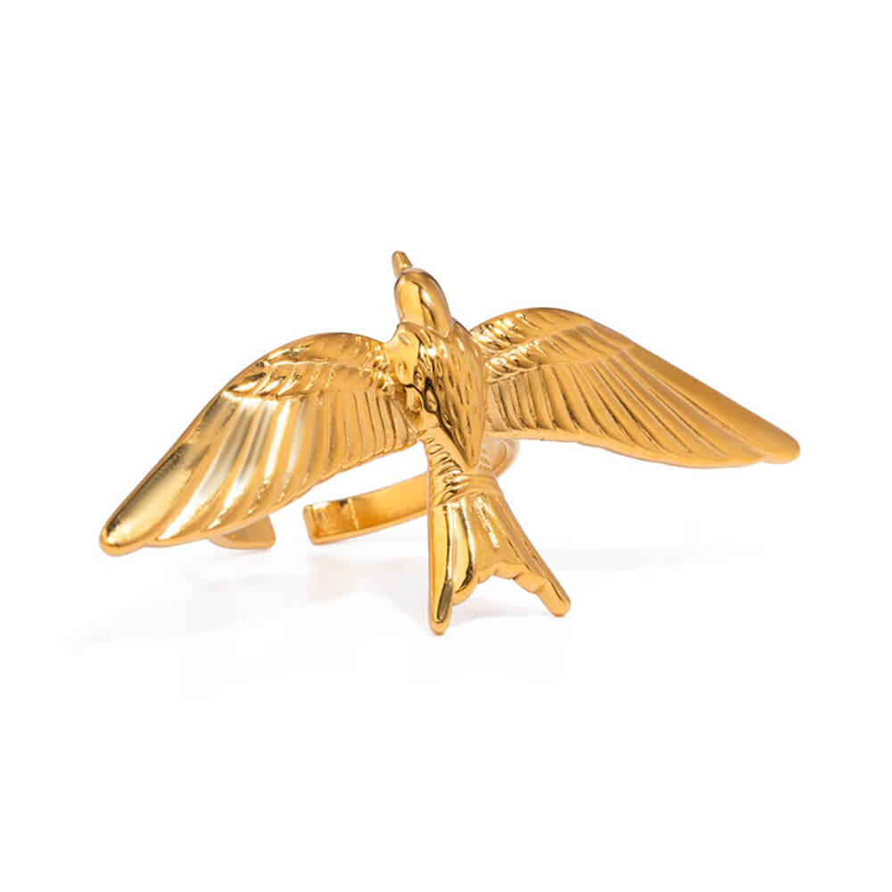 VILZSTUDIOS Adjustable ring with bird design