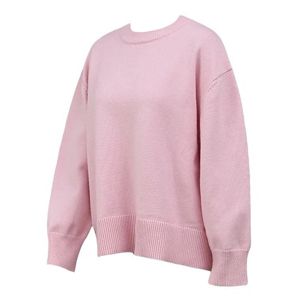 VILZSTUDIOS Soft pink relaxed fit sweater from VILZSTUDIOS