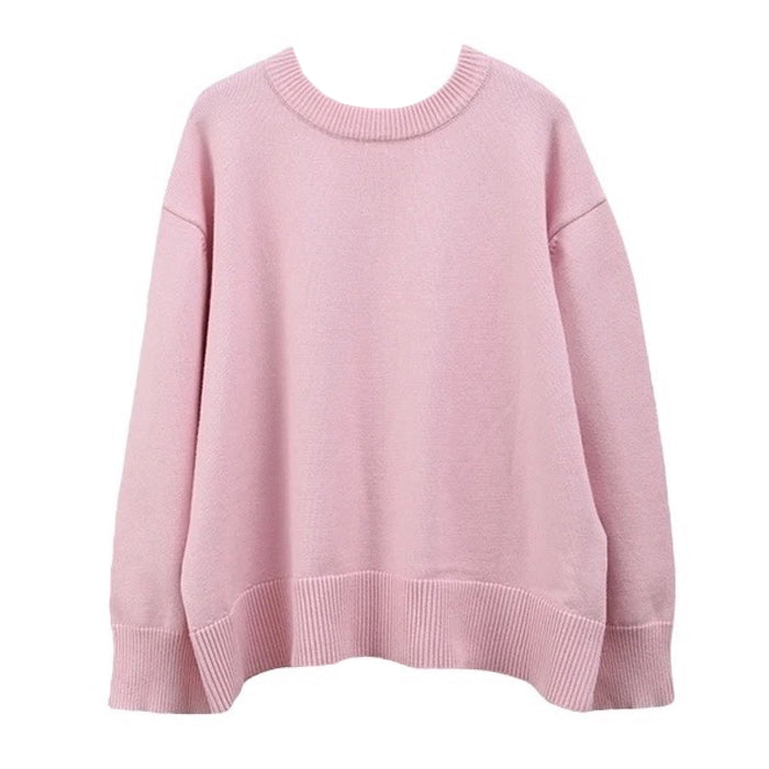 VILZSTUDIOS Soft pink relaxed fit sweater from VILZSTUDIOS