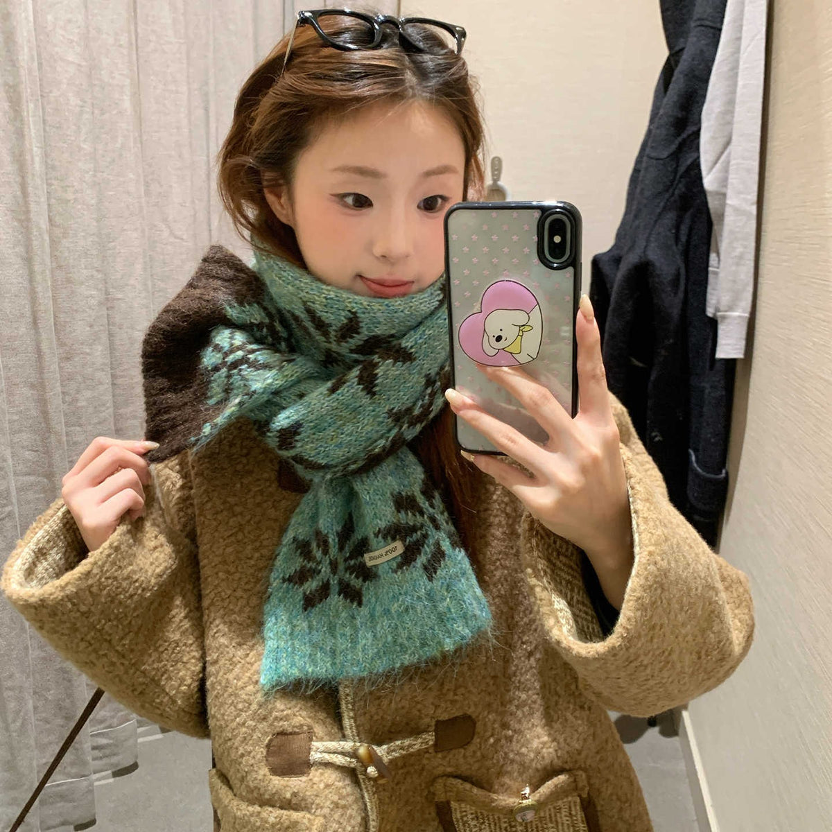 VILZSTUDIOS soft starburst knit scarf