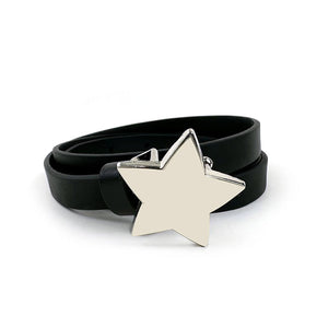 VILZSTUDIOS Stylish sleek belt with a star buckle