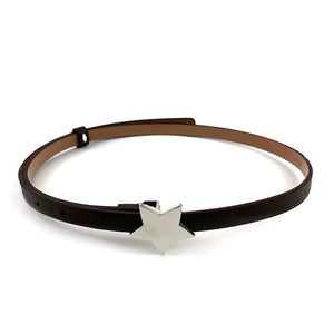 VILZSTUDIOS Stylish sleek belt with a star buckle
