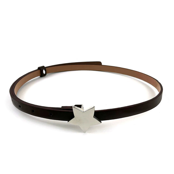 VILZSTUDIOS Stylish sleek belt with a star buckle