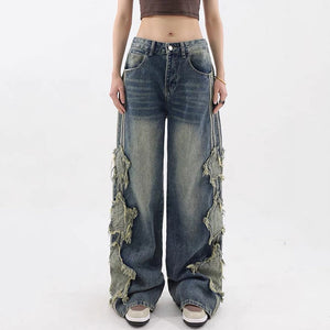 VILZSTUDIOS Men's denim jeans with side stripe design