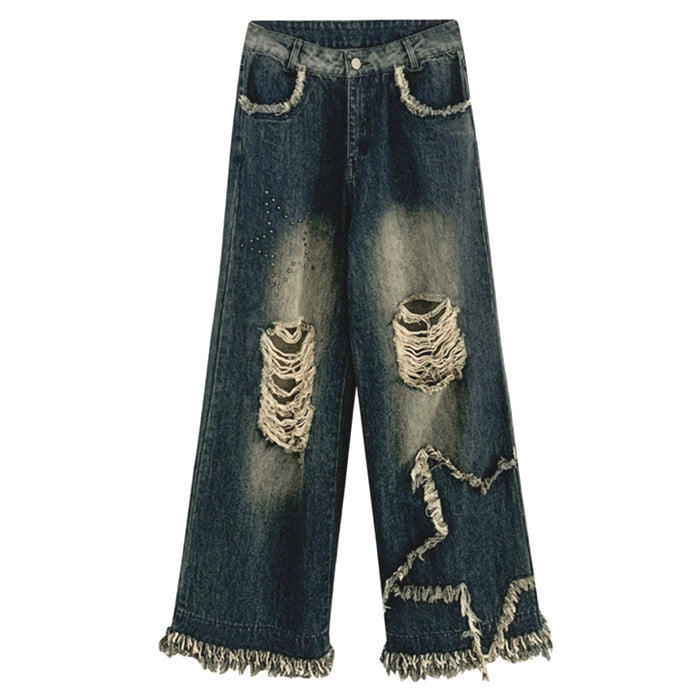 VILZSTUDIOS Stylish ripped jeans for streetwear fashion