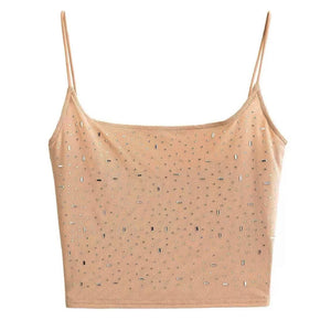 VILZSTUDIOS Rhinestone tank top for stylish outfits
