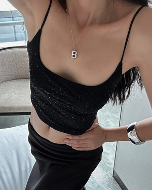 VILZSTUDIOS Rhinestone tank top for stylish outfits