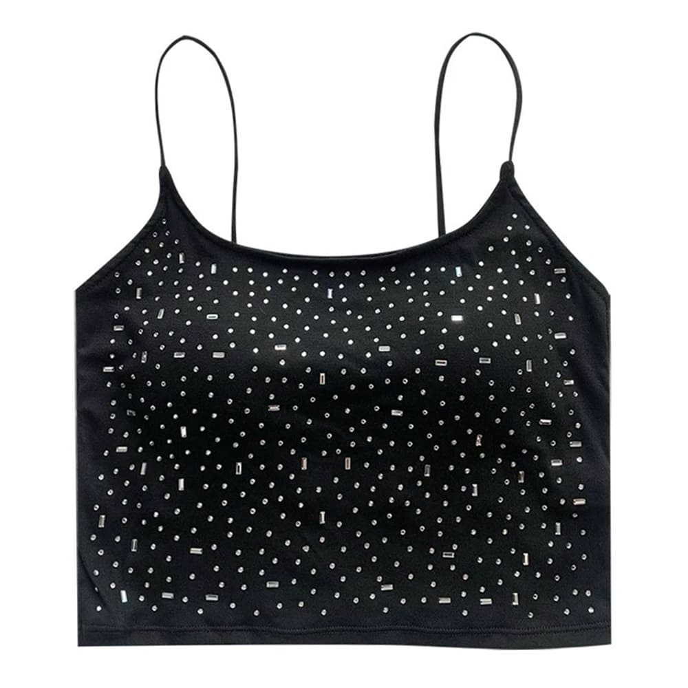 VILZSTUDIOS Rhinestone tank top for stylish outfits