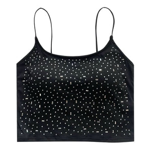 VILZSTUDIOS Rhinestone tank top for stylish outfits