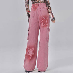 VILZSTUDIOS Denim jeans with graffiti design for streetwear fashion