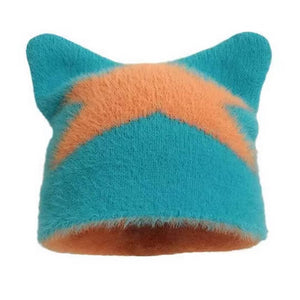 VILZSTUDIOS Stylish star print cat ear hat