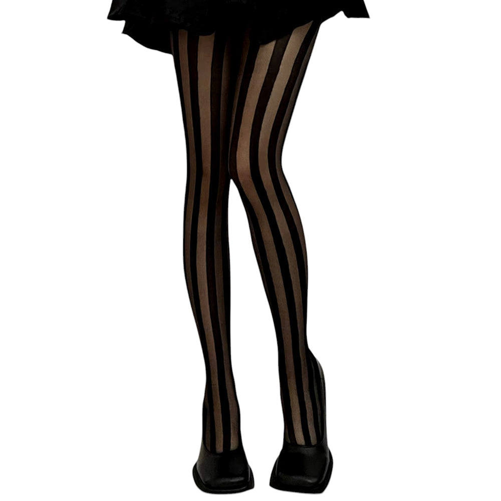 VILZSTUDIOS Vertical stripe tights for stylish streetwear