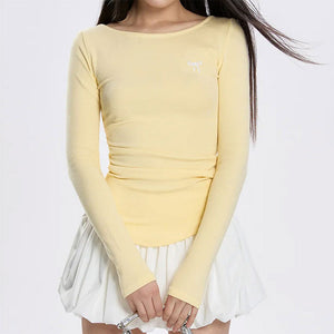 VILZSTUDIOS Soft yellow long sleeve top