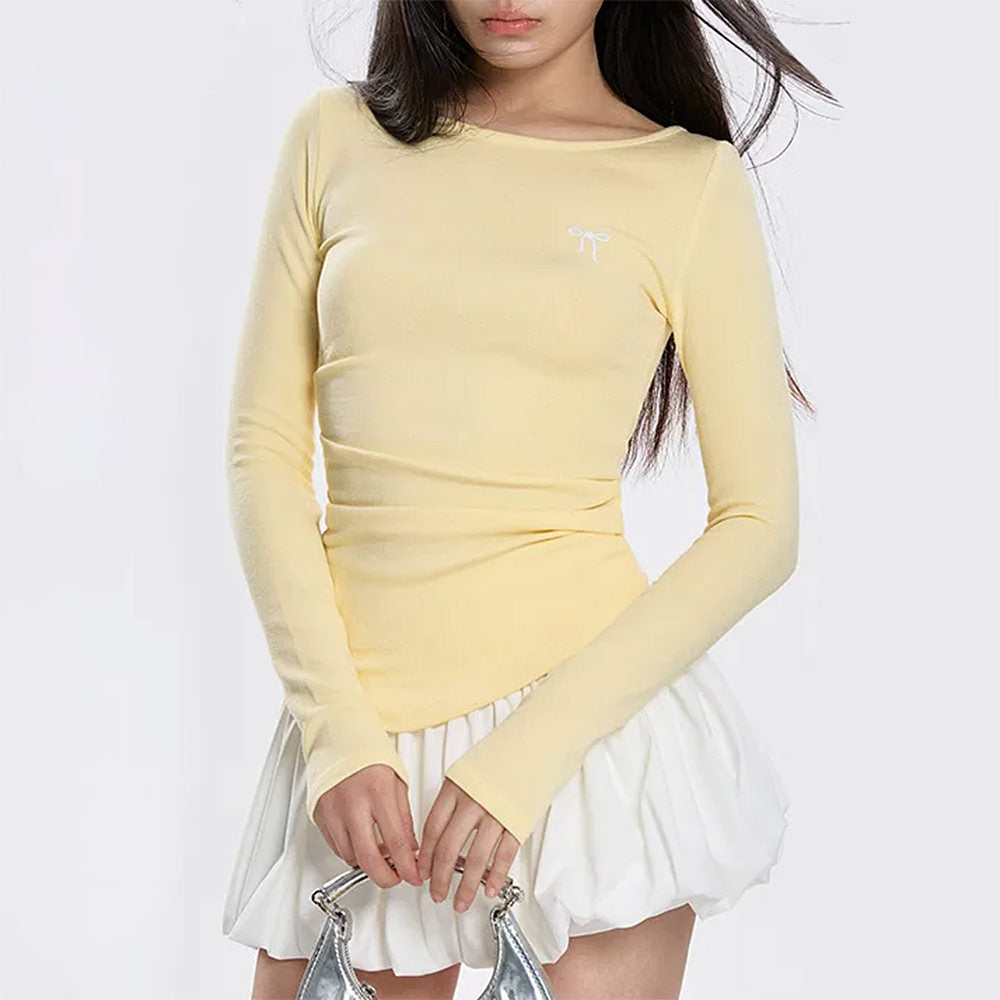 VILZSTUDIOS Soft yellow long sleeve top