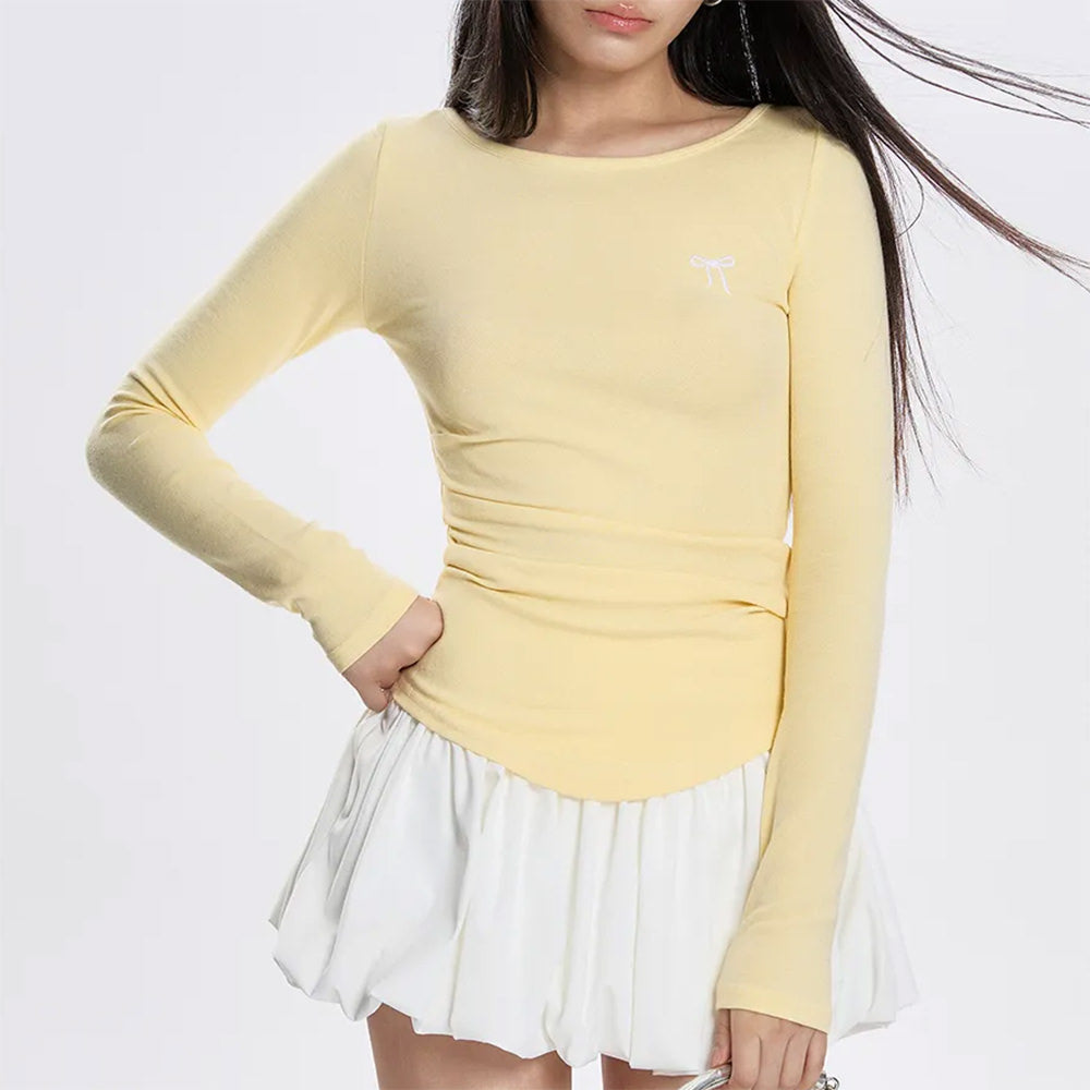 VILZSTUDIOS Soft yellow long sleeve top