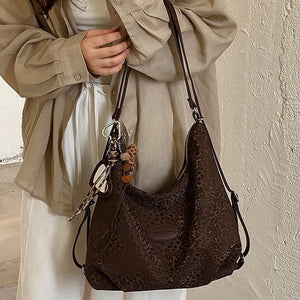 VILZSTUDIOS light pink subtle animal spot shoulder bag