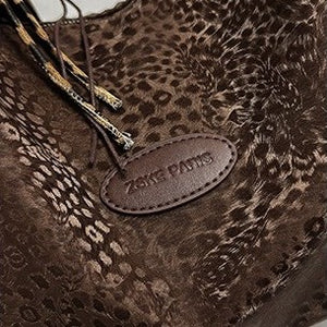 VILZSTUDIOS light pink subtle animal spot shoulder bag