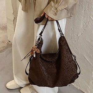 VILZSTUDIOS light pink subtle animal spot shoulder bag