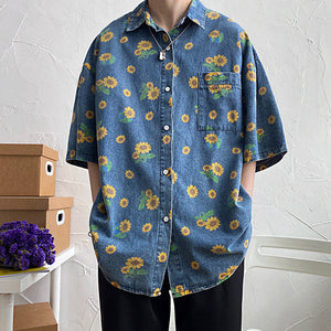 VILZSTUDIOS Denim shirt for casual streetwear style