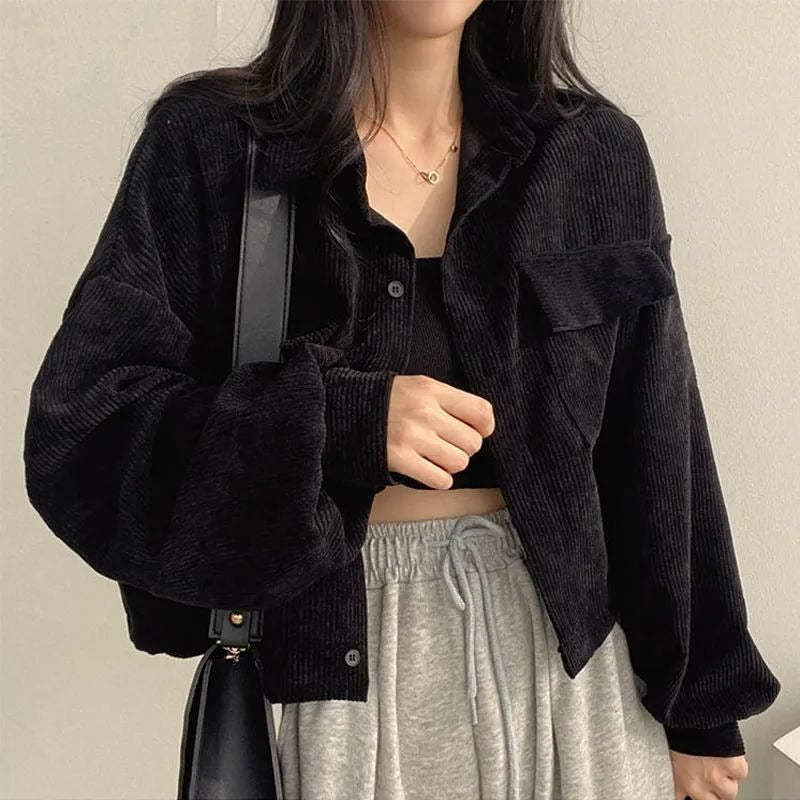 VILZSTUDIOS Textured corduroy button-up jacket from VILZSTUDIOS