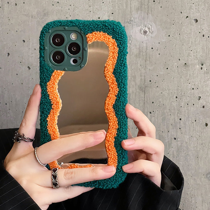 VILZSTUDIOS Stylish textured patchwork iPhone case