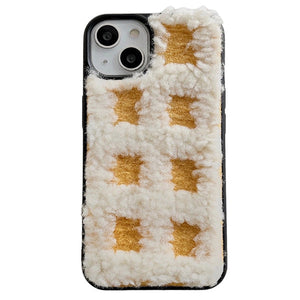 VILZSTUDIOS Stylish textured plaid iPhone case