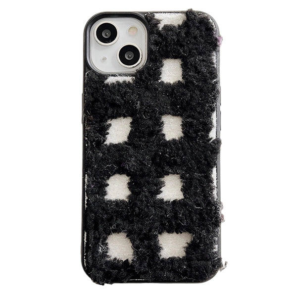 VILZSTUDIOS Stylish textured plaid iPhone case