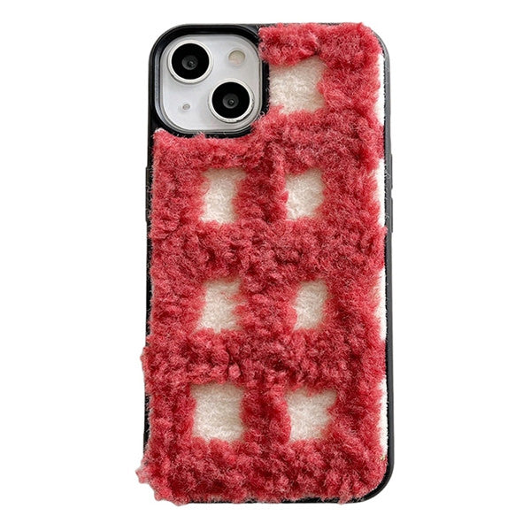 VILZSTUDIOS Stylish textured plaid iPhone case