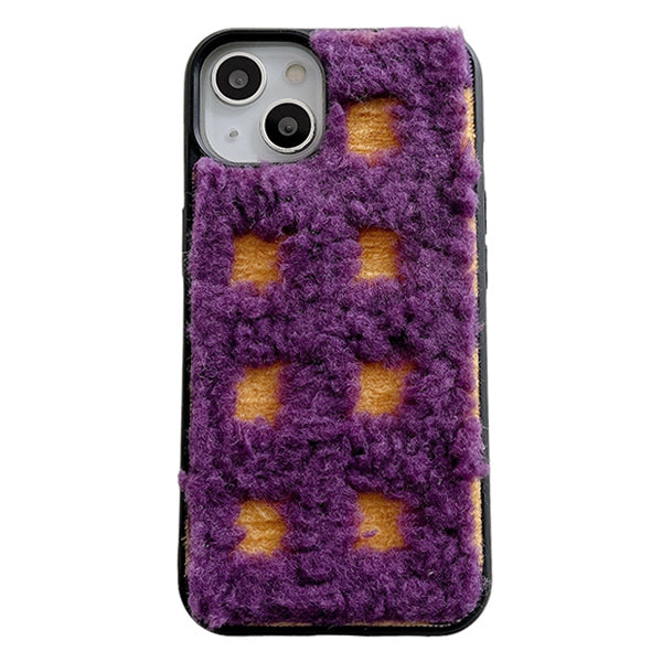 VILZSTUDIOS Stylish textured plaid iPhone case