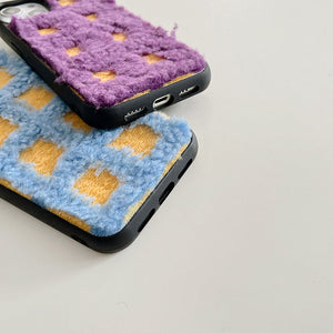 VILZSTUDIOS Stylish textured plaid iPhone case