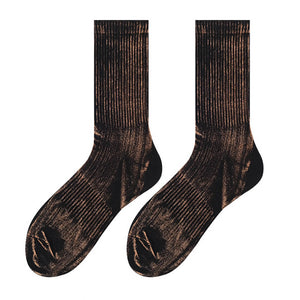 VILZSTUDIOS Stylish tie-dye textured socks for streetwear fashion