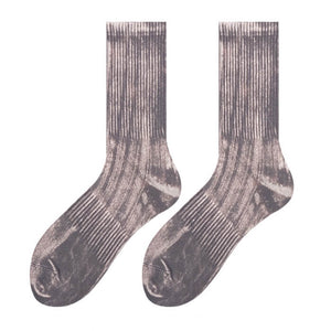 VILZSTUDIOS Stylish tie-dye textured socks for streetwear fashion