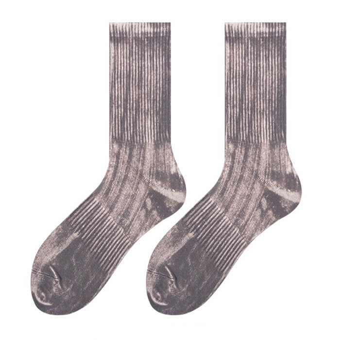 VILZSTUDIOS Stylish tie-dye textured socks for streetwear fashion