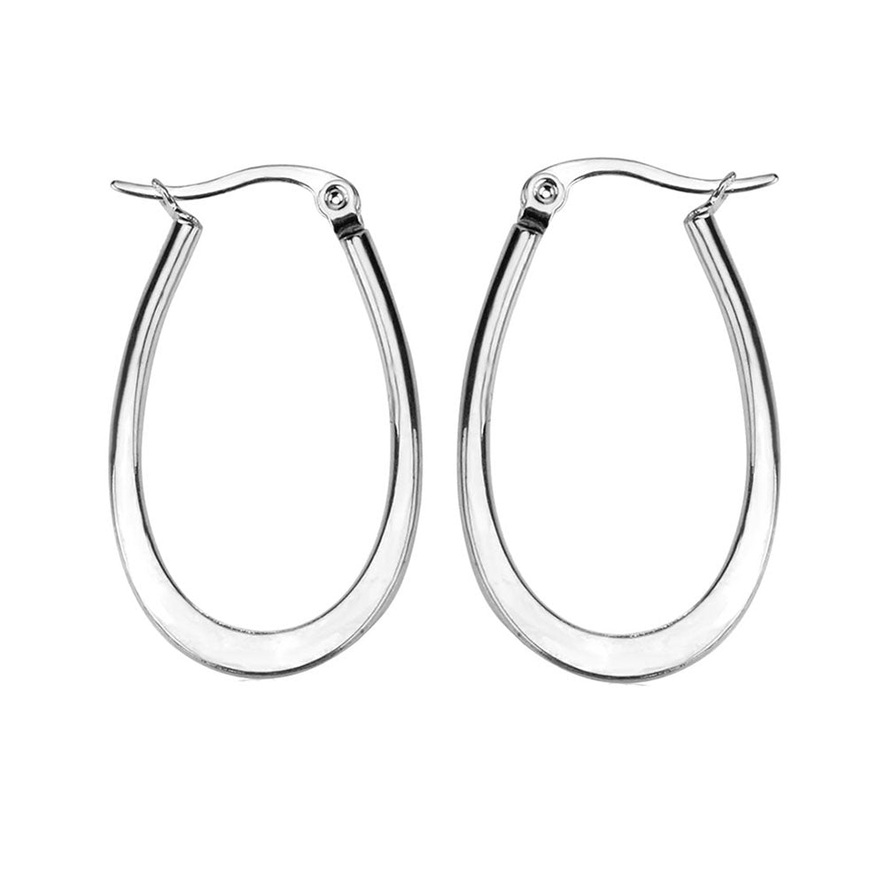 VILZSTUDIOS Timeless oval hoop earrings with gold-plated finish