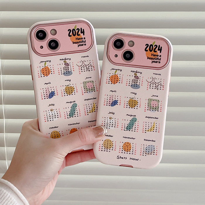 VILZSTUDIOS Stylish iPhone case featuring a 2024 calendar design
