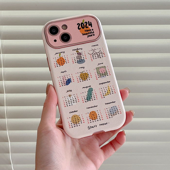 VILZSTUDIOS Stylish iPhone case featuring a 2024 calendar design