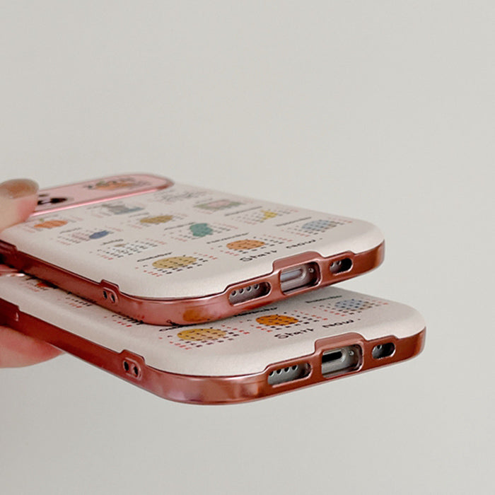 VILZSTUDIOS Stylish iPhone case featuring a 2024 calendar design